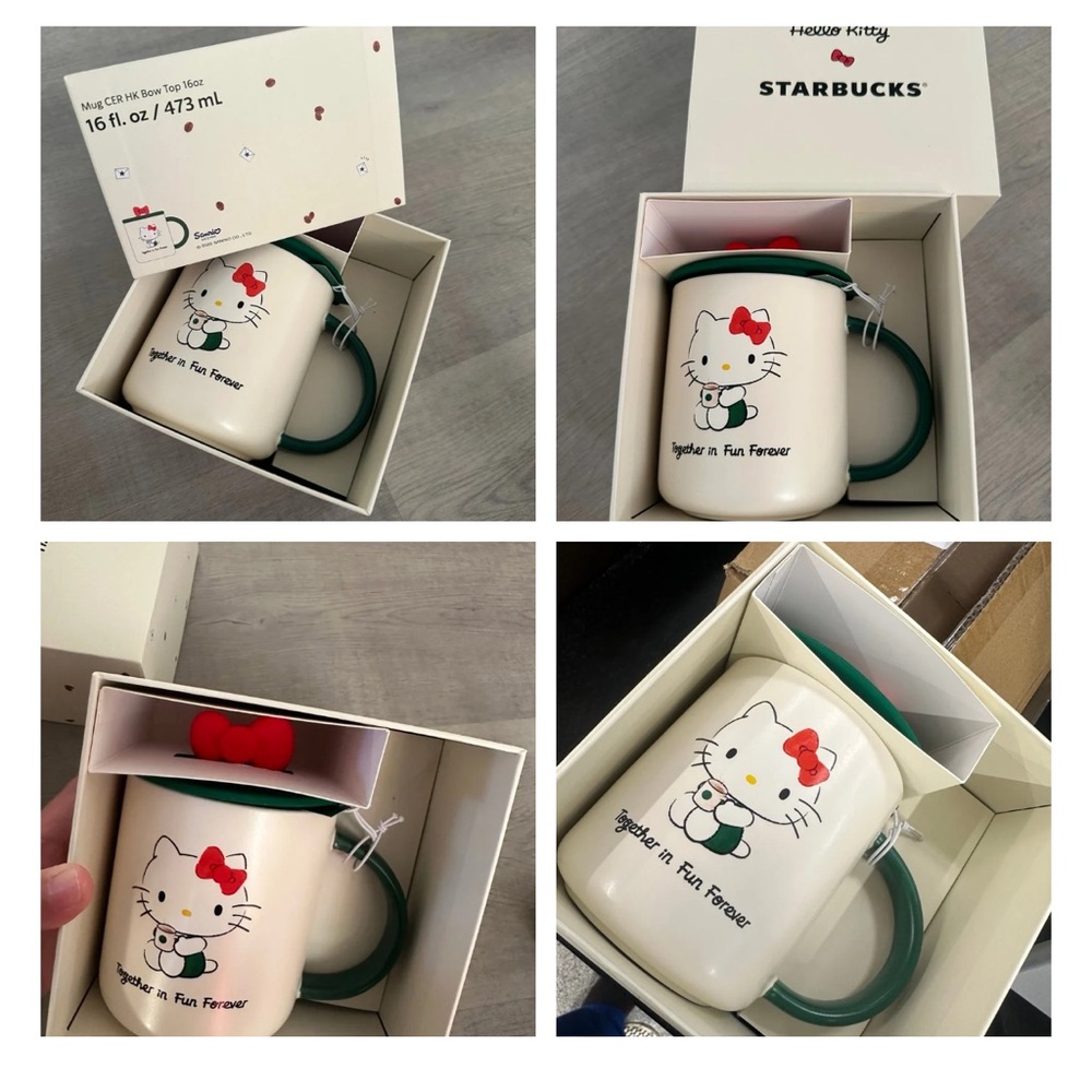 Starbucks Hello Kitty Cream Mug brand new in box